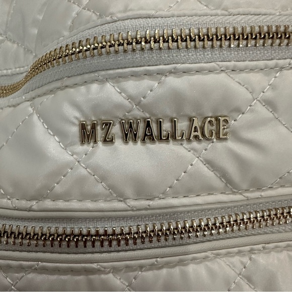 MZ Wallace Crosby crossbody Sling in color Pearl with gold hardware EUC - Picture 4 of 6